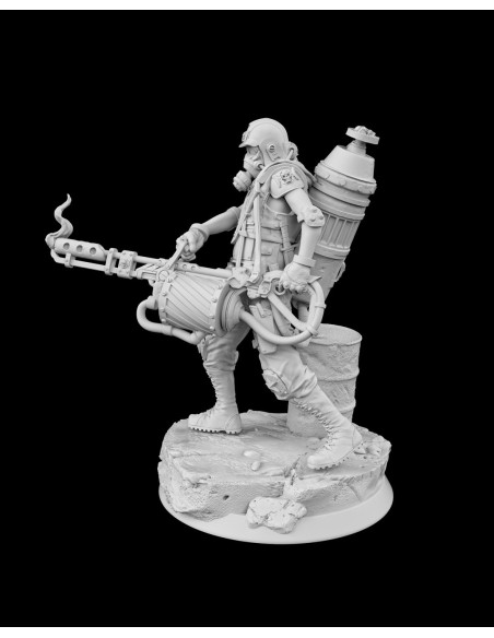 Flamethrower Troop – figurine résine 6