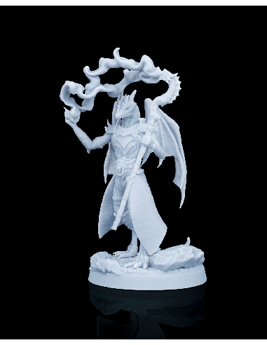 Drakin Warcaster – Figurine résine | geek3D.fr